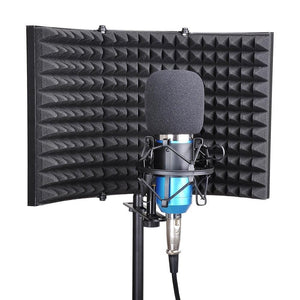 Folding Studio Microphone Isolation Shield Recording Sound Absorber Foam Panel Soundproof Wall Stickers Sponge Studio Foam