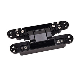 3D Adjustable Conceal Invisible Door Hinge hidden automatic door self closing heavy duty black hinges load-bearing 80KG